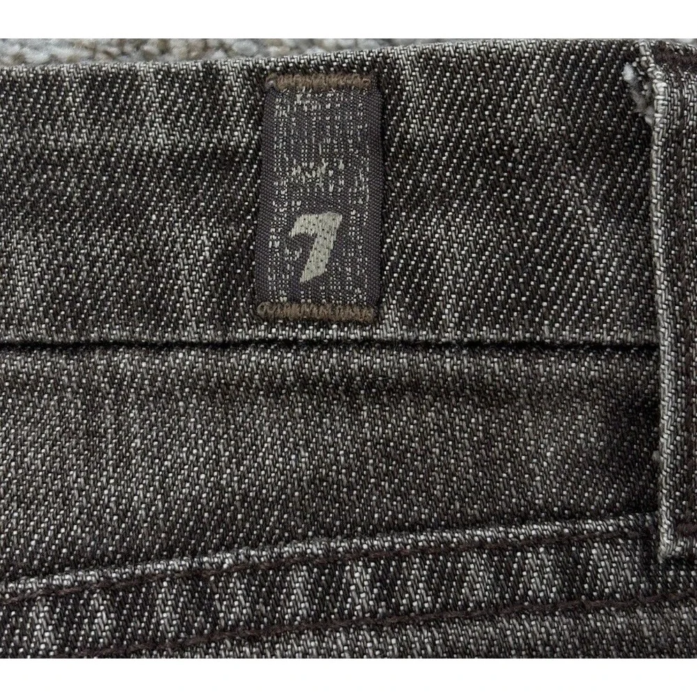 7 for All Mankind 'A' Pocket Jeans Womens‎ 28 Brown Flared Stretch Boho Festival - Picture 5 of 14